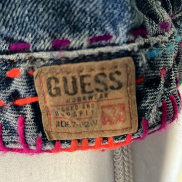 Guess Hand Embellished Jean Jacket - Picture 7 of 13